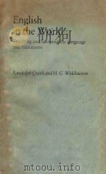ENGLISH IN THE WORLD TEACHING AND LEARNING THE LANGUAGE AND LITERATURES（1985 PDF版）