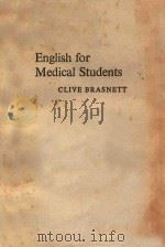 ENGLISH FOR MEDICAL STUDENTS（1976 PDF版）