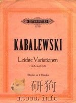 Leichte Variationen fur Klavier zu 2 Handen Opus 40 Nr.1=简易变奏曲（ PDF版）