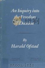 AN INQUIRY INTO THE FREEDOM OF DECISION（1961 PDF版）