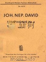 Symphonie Nr. 4 Werk 39. PDF电子版封面