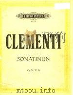 CLEMENTI=小奏鸣曲 作品36、37、38 PDF电子版封面 EDITION PETERS