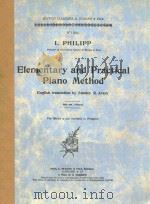 ELEMENTARY AND PRACTICAL PIANO METHOD（ PDF版）