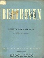 朔那他:D大调op.10第三部分 PDF电子版封面 贝多芬曲