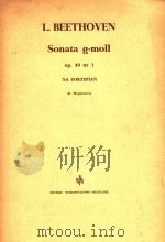 Sonata g-moll op.47 nr.1 Na Fortepian=第19奏鸣曲G小调作品49 PDF电子版封面 Ludwig van Beethoven