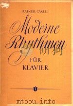 STUDIEN WERKE=现代音律(钢琴) PDF电子版封面 FUR KLAVIER