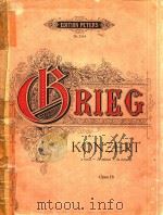 Konzert a moll-A mineur- la mineur Opus 16=钢琴协奏曲A短调(两家钢琴) PDF电子版封面 Grieg