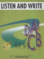 Listen and Write 1997 PDF电子版封面 4895852261 Paul McLean