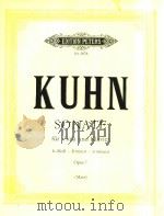 SONATE FUR VIOLA UND KLAVIER=B小调中提琴和钢琴奏鸣曲(外文) PDF电子版封面 KUHN