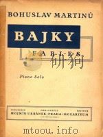 Bajky Fables Piano solo 1947 PDF电子版封面