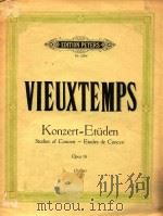 维约达姆音乐会练习曲(小提琴用)作品16(外文) PDF电子版封面