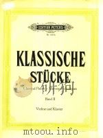 古典曲集第2册(小提琴和钢琴)(外文) PDF电子版封面 KLASSISCHE