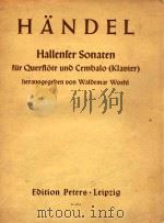 三支哈勒长笛与钢琴奏鸣曲(外文) PDF电子版封面 Georg Friedrich Handel