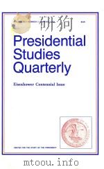 PRESIDENTIAL SUTDIES QUARTERLY VOLUMEXX`NUMBER2·SPRING 1990 1990 PDF电子版封面