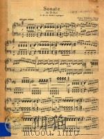 Sonate(in D dur)（ PDF版）