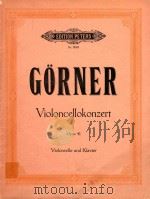 大提琴协奏曲（大提琴和钢琴）(外文)（ PDF版）