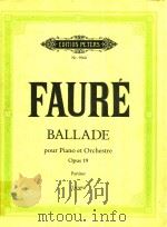 FAURE BALLADE（ PDF版）