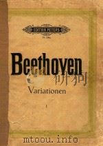 Variationen Ⅰ PDF电子版封面 Beethoven