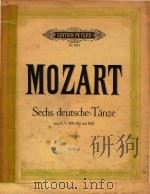 MOZART SECHS DEUTSCHE TANZE（ PDF版）