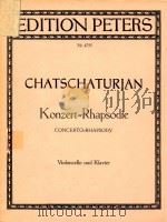 狂想协奏曲(大提琴和钢琴)（ PDF版）