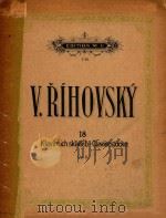 Klavirnich skladeb-clavierstucke 18 1984 PDF电子版封面 V.RIHOVSKY