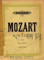 Sonaten für Klavier und Violine Ⅰ Wolfgang Amadeus Mozart;Herausgegeben von Arthur Schnabel und Ca（1940 PDF版）