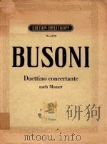 duettino concertante nach mozart 2 Pianos 1921 PDF电子版封面