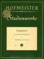 Terzett fur zwei Oboen und Horn in F（1955 PDF版）