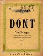 Vorubungen zu Kreutzer und Rode Etuden Preparatory Studies-Exercises preparatoires Opus 37 PDF电子版封面