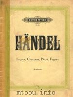 LECONS CHACONNE PIECS FUGUES（1931 PDF版）