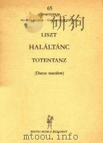 Halalatanc Totentanz PDF电子版封面 Liszt Ferenc