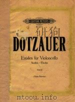 Etuden fur violoncello Studies-Etudes Heft Ⅱ PDF电子版封面 Dotzauer