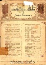 SELECT piano numbers by modern composers 3 PDF电子版封面 MODERN