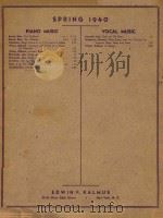 PIANO MUSIC VOCAL MUSIC（1987 PDF版）
