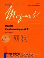 Klaviersonate a-Moll     PDF电子版封面    Wolfgand Amadeus Mozart 
