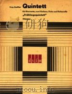 QUINTETT 1978 PDF电子版封面 FRITZ GEIBLER