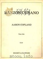Danzon Cubano Aaron Copland piano solo 1949 PDF电子版封面 Aaron Copland