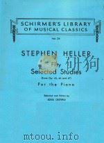 FIFTY SELECTED STUDIES PDF电子版封面