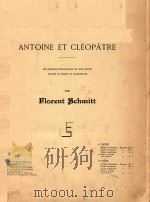 Antoine et cleopatre 1920 PDF电子版封面