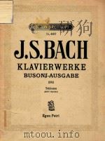 Busoni-Ausgabe band 17 Toccaten PDF电子版封面 J.S.BACH