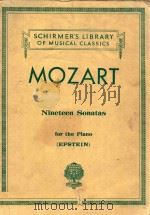 Nineteen Sonatas for the piano（1945 PDF版）