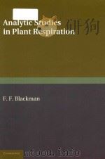 Analytic studies in plant respiration（1954 PDF版）