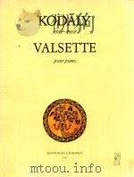 Valsette pour Piano（1950 PDF版）