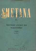 Sestero Listku Do Pamatniku Piano 1951 PDF电子版封面
