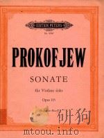 Sonate fur Violine solo Opus 115（1969 PDF版）