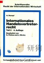 Internationales Handelsvertreterrecht Teil 2 Auslandisches Handelsvertreterrecht（1986 PDF版）