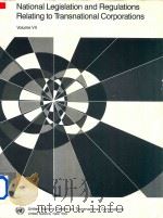 National Legislation and Regulations Relating to Transnational Corporations Volume VII（1989 PDF版）