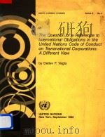 The Question of A Reference to International Obligations in the United Nations Code of Conduct on Tr（1986 PDF版）