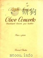 OBOE CONCERTO CONCERTO POUR HAUTBOIS PDF电子版封面 RICHARD STAUSS