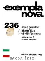 Sonate nr. 3 für violine und klavier Sonata no. 3 for violin and piano（1996 PDF版）